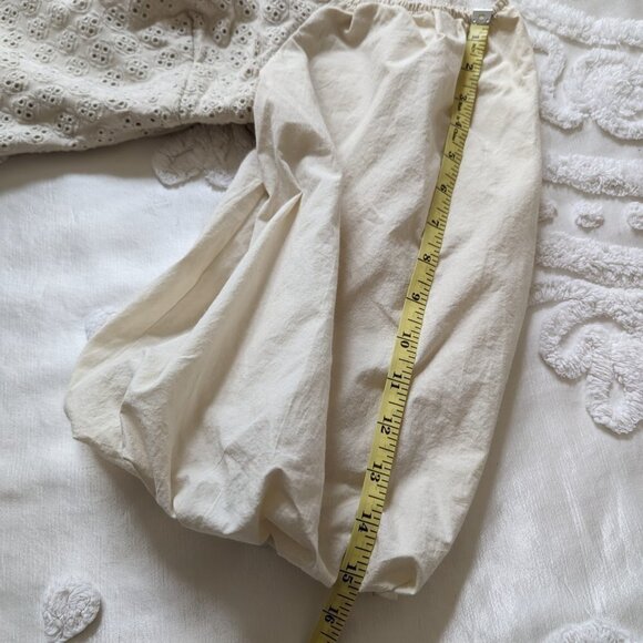 NWT Express eyelet puff sleeve cropped blouse XL - Picture 5 of 7